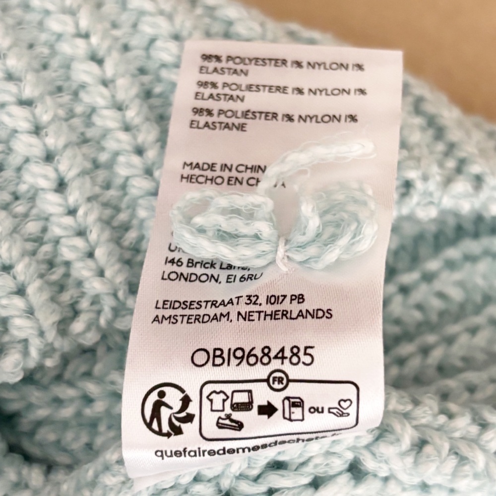 Anthropologie Knit Halter Sweater Tank Top Aquamarine XS - Pullover Ribbed - Picture 10 of 11